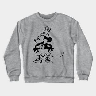 Steamboat Willie Happy Cartoon Girl Mouse Crewneck Sweatshirt